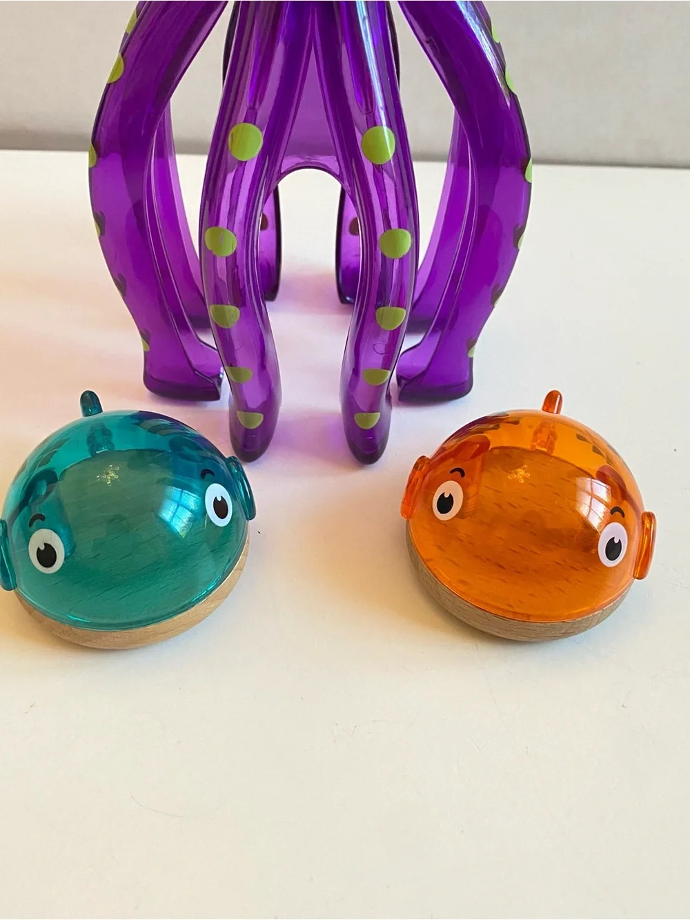 Rare Fisher-Price Wooden Toys Sea Party Octopus Fine Motor Toy Complete 18M+